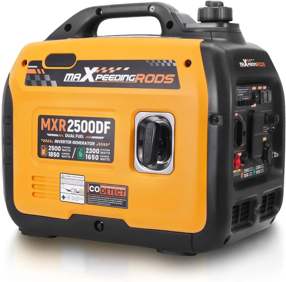 maXpeedingrods - 2500W Dual Fuel Inverter Generator Small for Home Outdoor