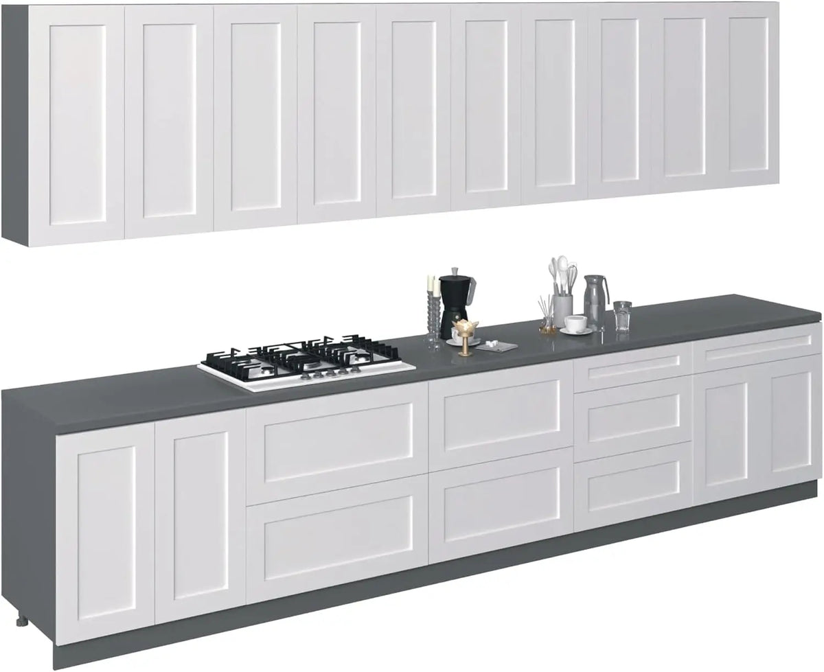 Kitchen Signature Collection White Matte Color Base Size - 13Ft Wide