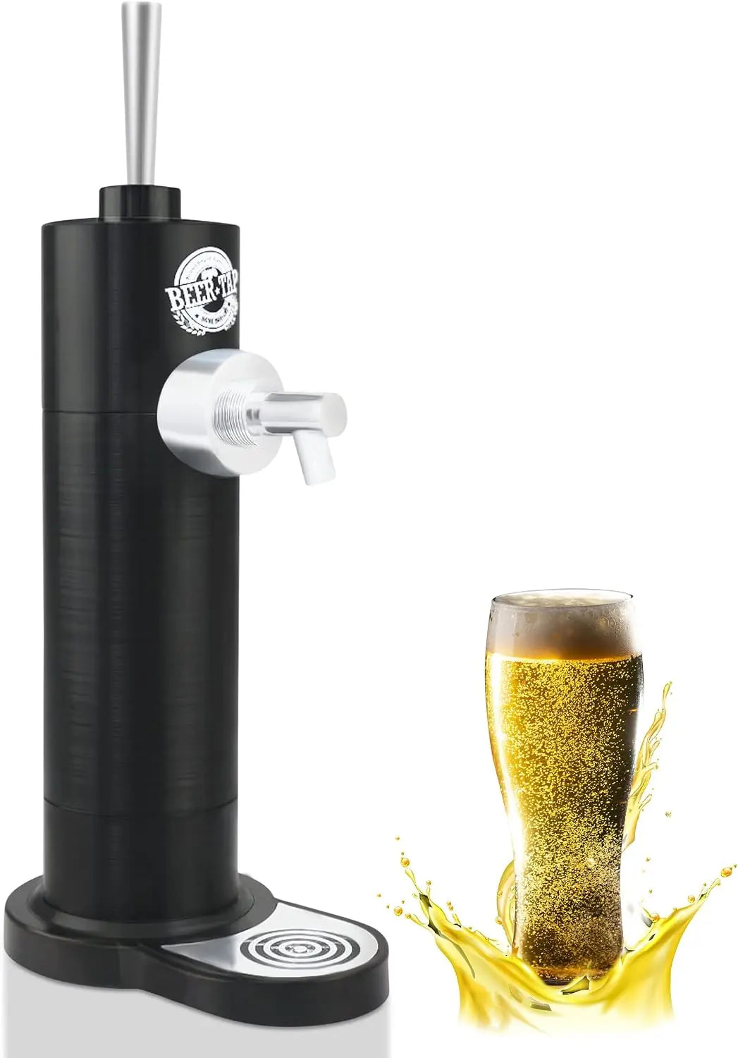 Richard Bergendi Home Draught Beer Pump - Beer kegerator, Beer Tap, Draft Beer Dispenser, Portable Mini Keg For All Can Beers, Ale, Husband, Dad, Son