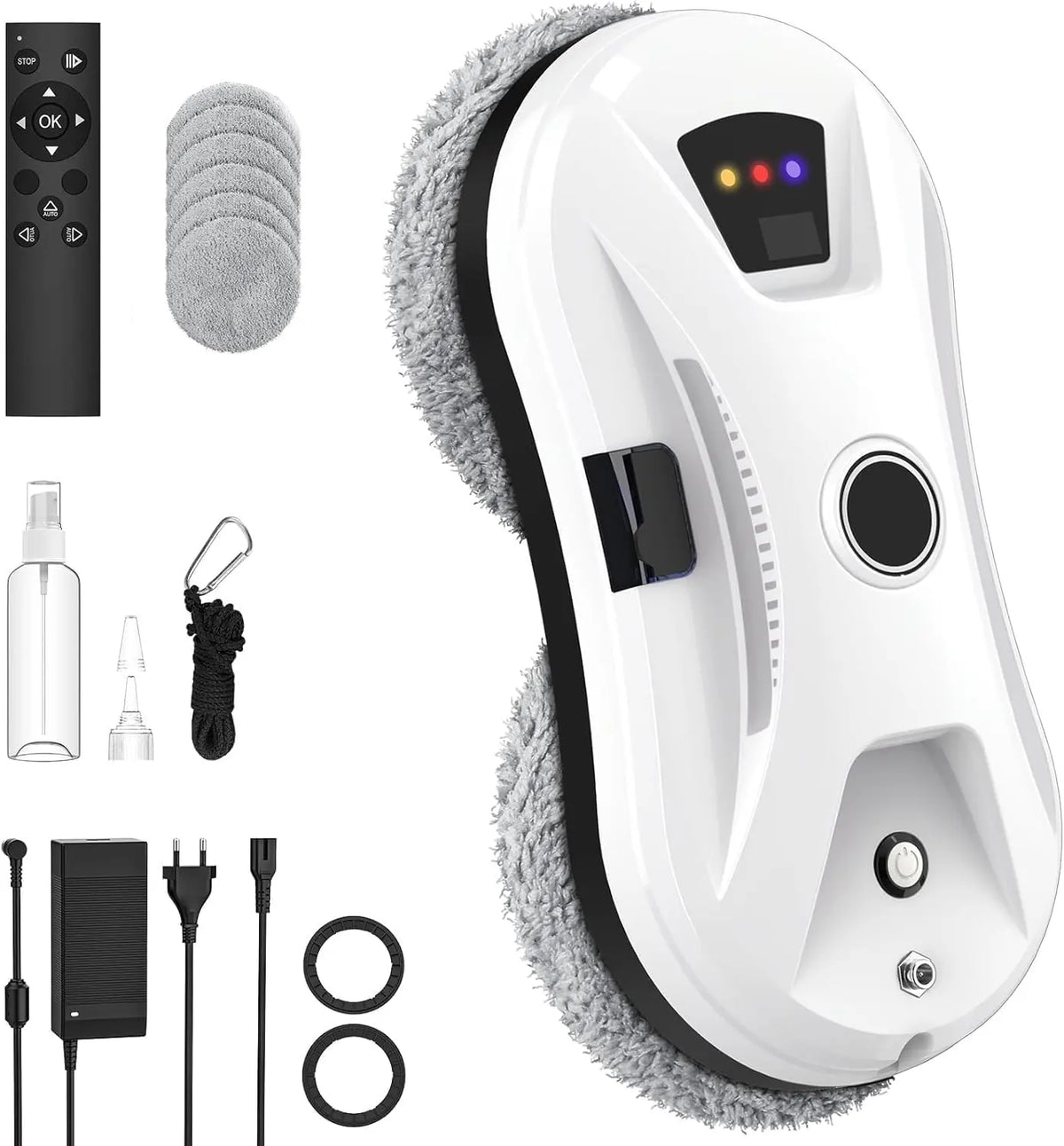 Window Cleaning Robot - Window Cleaner Robot Auto Spray, Automatic Cleaning with Intelligent Path Planning, 5600Pa Suction Power, Remote Control
