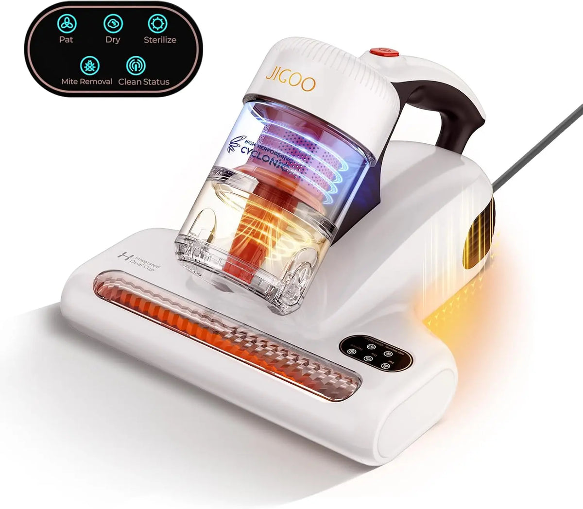 JIGOO J200 Improve Sleep Mattress Vacuum Cleaner Uv Sanitizing - Deep Cleaning Bed Vacuum Non-Destructive Fabrics