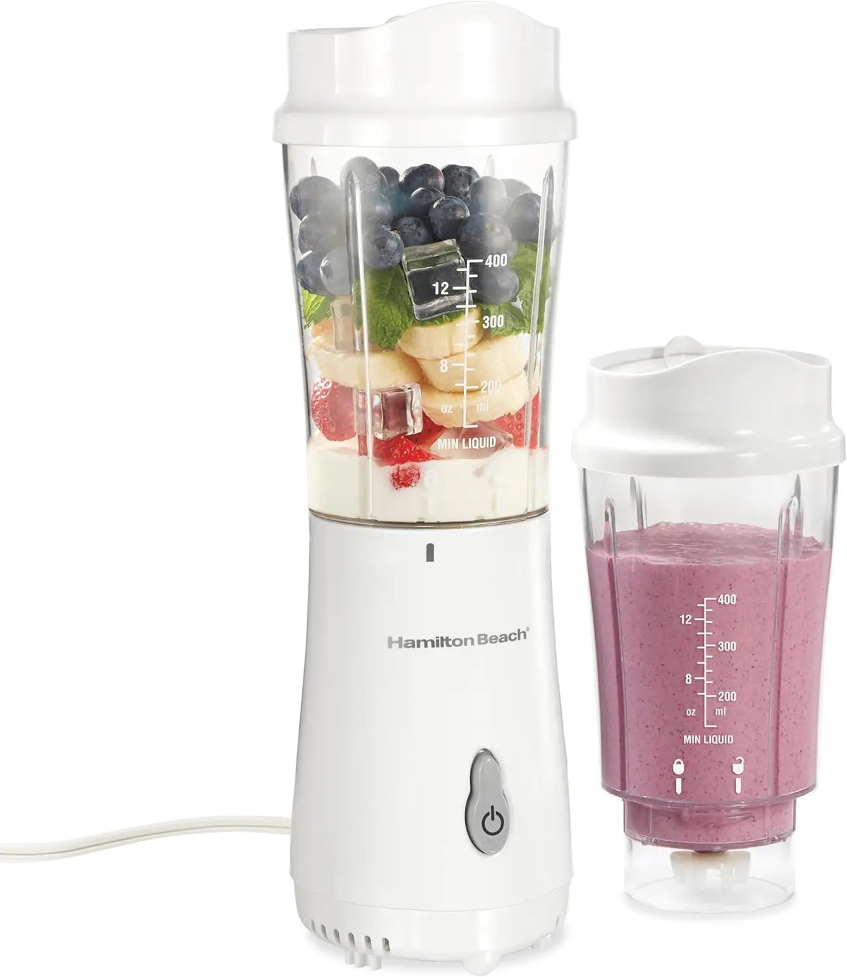 Hamilton Beach Portable Blender for Smoothies - With 14 oz. Travel Jar