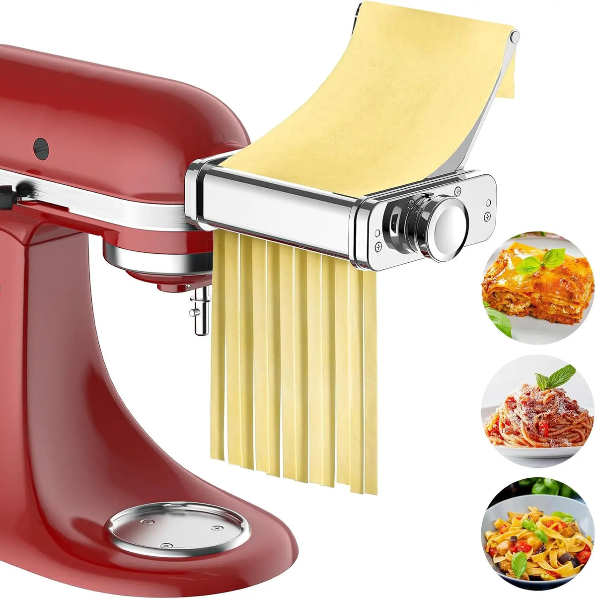 GVODE - 3-in-1 Pasta Maker Attachment for KitchenAid Stand Mixers