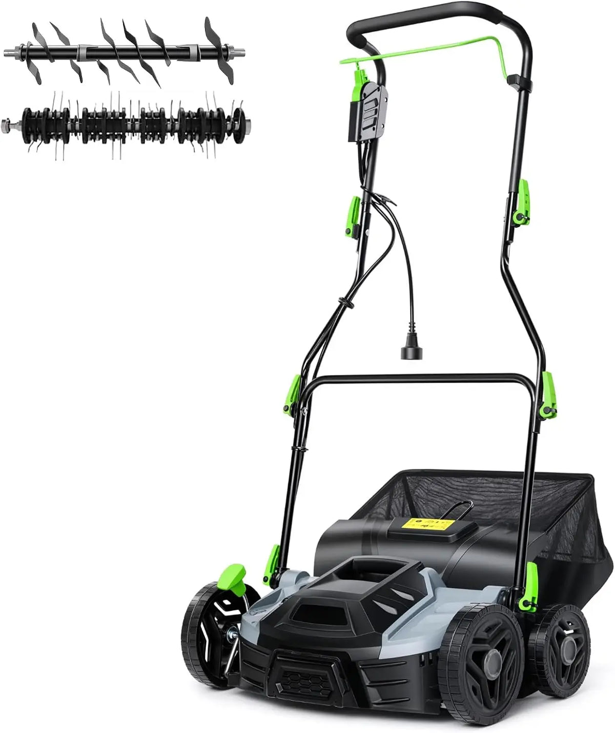 Hetoy High-Torque - 15.5 Amp Electric Dethatcher & Scarifier
