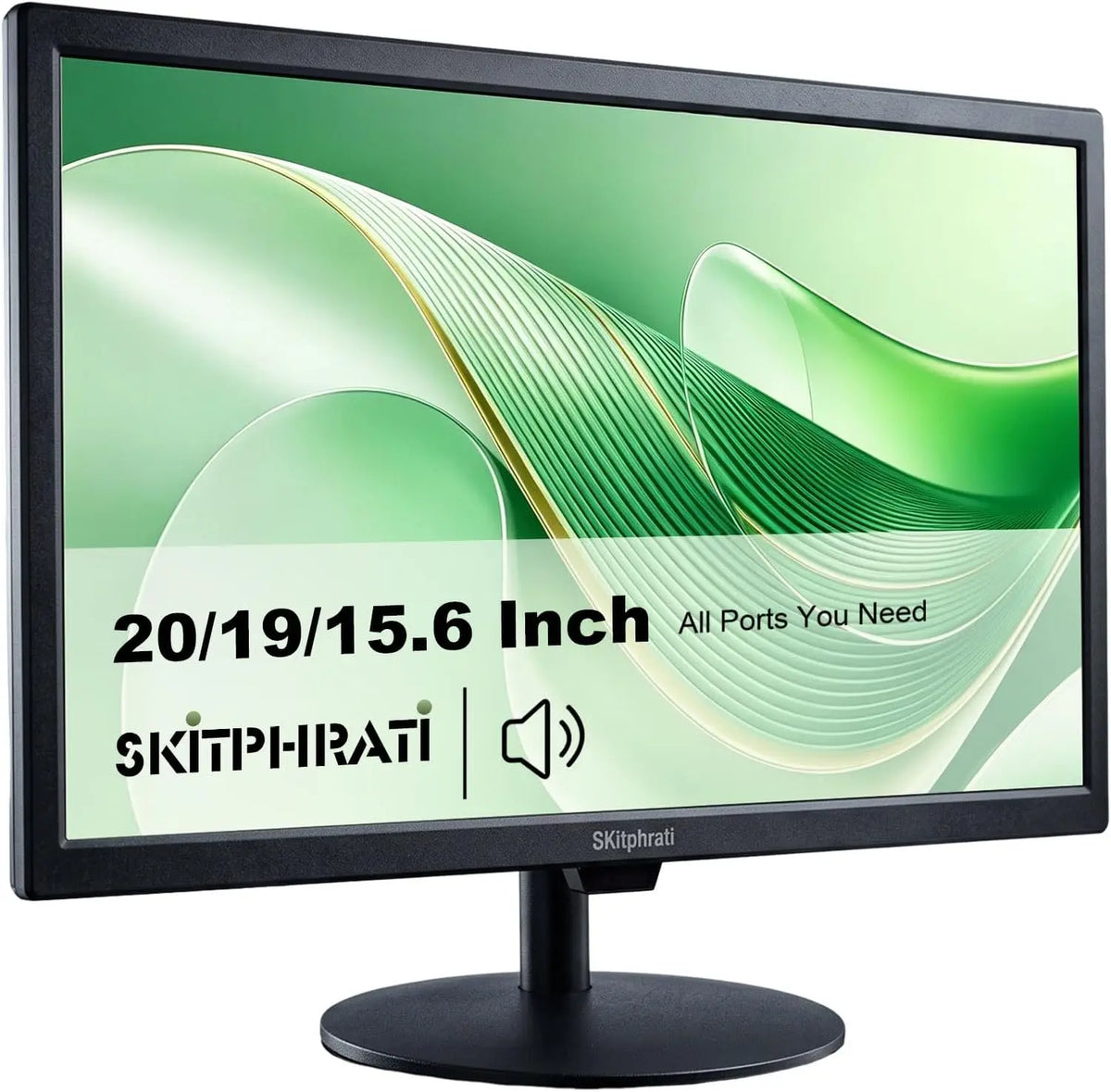 SKitphrati 19 Inch Pieces & CCTV Monitor - 1440x900, HDMI/VGA/AV/BNC, Speakers