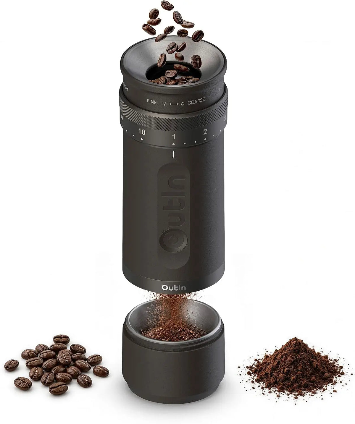 OutIn Fino Portable Electric Coffee Grinder - With 28 Precise Grind Settings