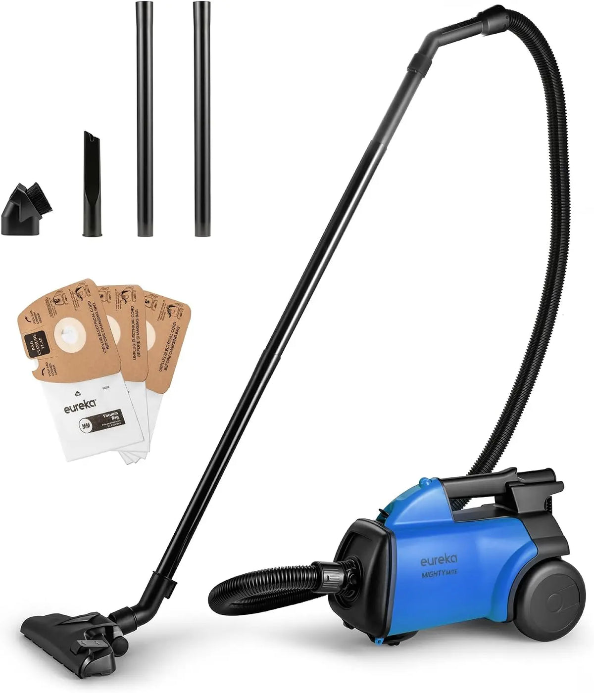 Eureka Bagged Canister Vacuum Cleaner - 3670H w/ 2bags, 3670h-blue