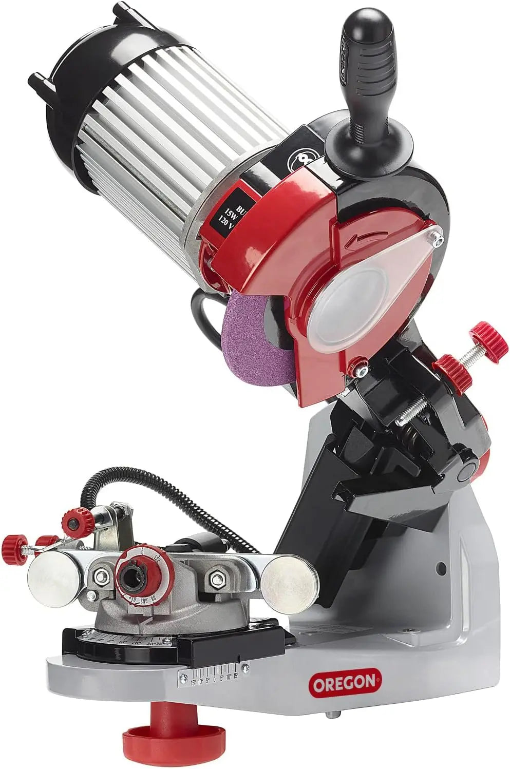 Oregon - Professional Hydraulic Clamping 120-Volt Bench Chain Grinder