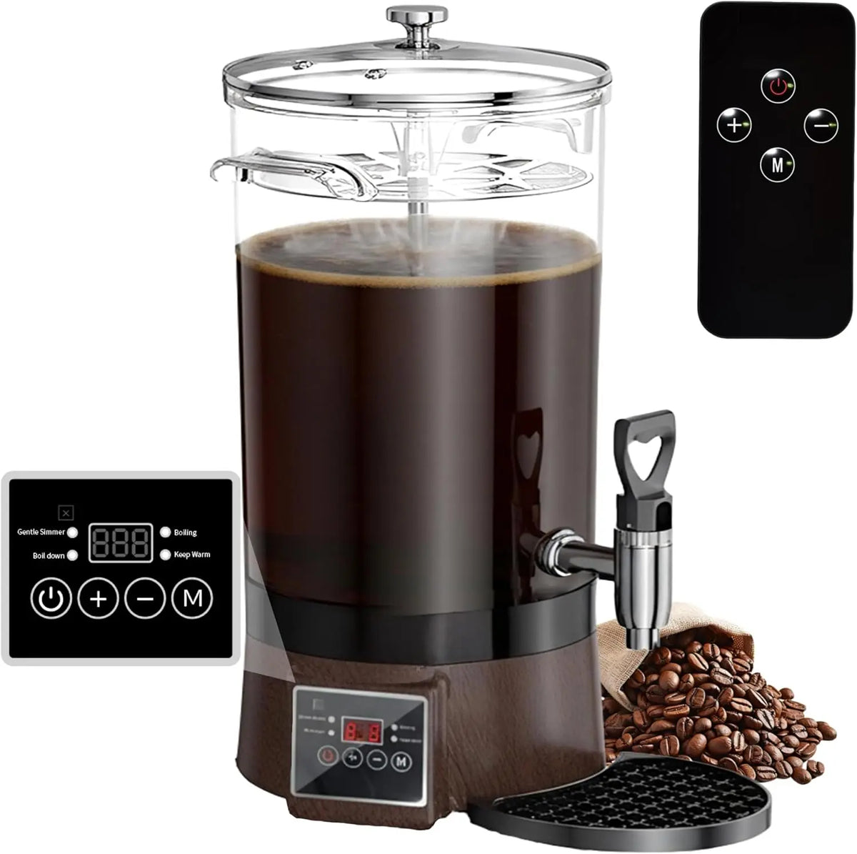 Commercial Coffee Urn Hot Beverage Dispenser Hot Chocolate Maker - 26L 170Cup