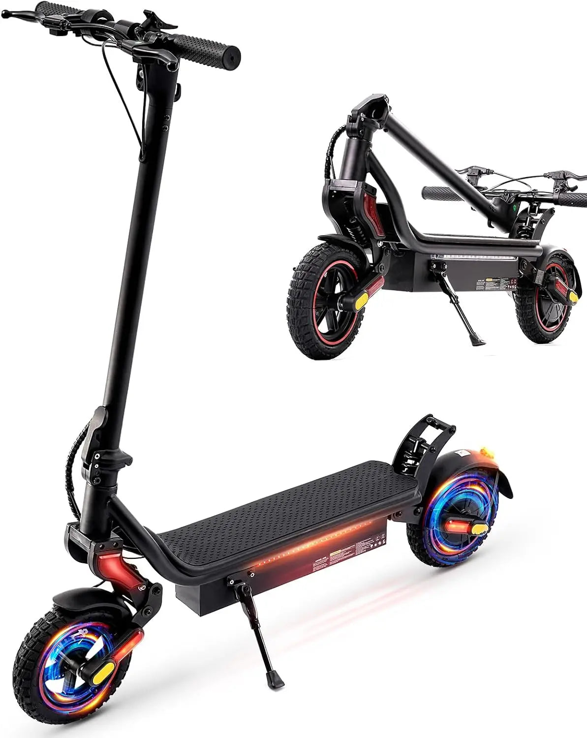 Electric Scooter - 500W/750W Motor, 22/25 MPH Top Speed & 23/28 Miles Range, 9.3/10 Inch Tires, Cruise Control, APP Control