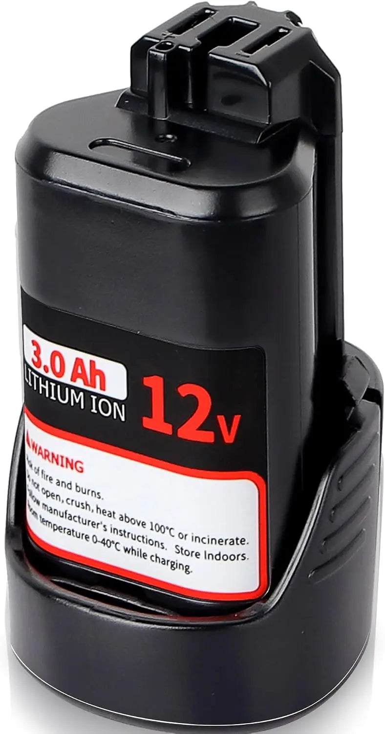 【Upgrade】3.0Ah Replace Battery for Bosch 12V Battery BAT414 Compatible