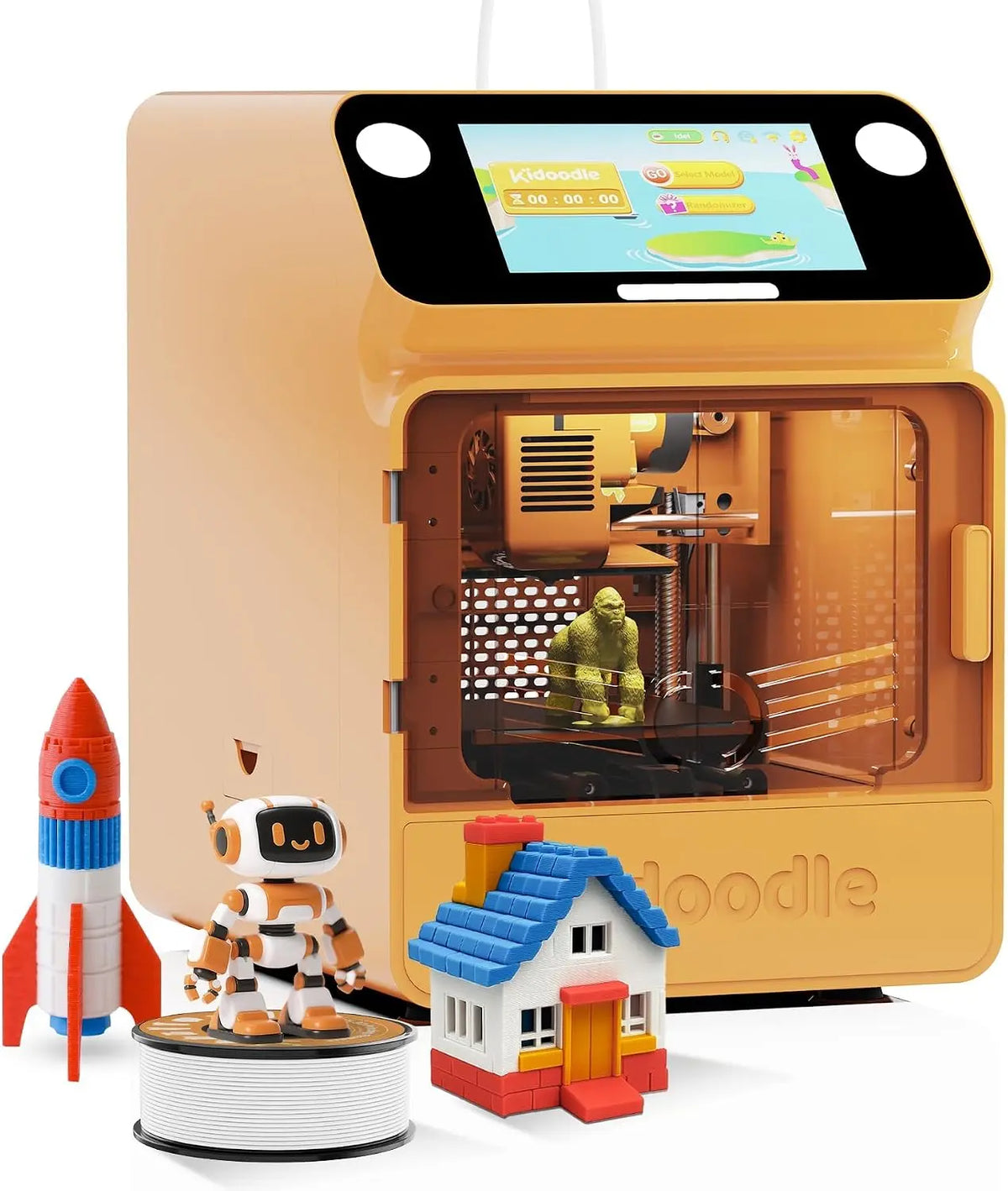 3D Printer for Kids - Safe STEM Learning Toy with One-Click Print & Wi-Fi/APP Control, Mini Size with Touch Screen
