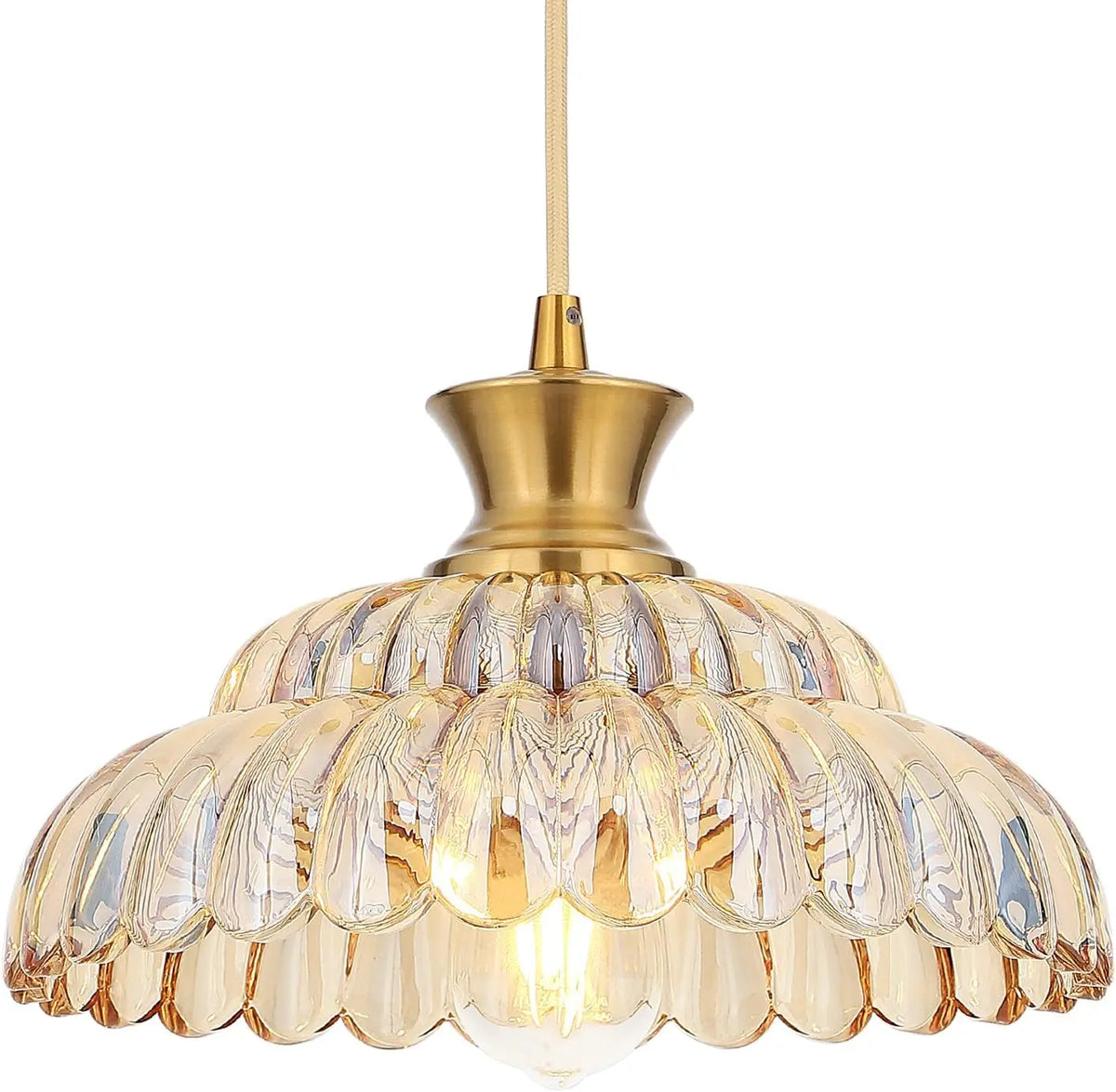 Amber Glass Pendant Lights