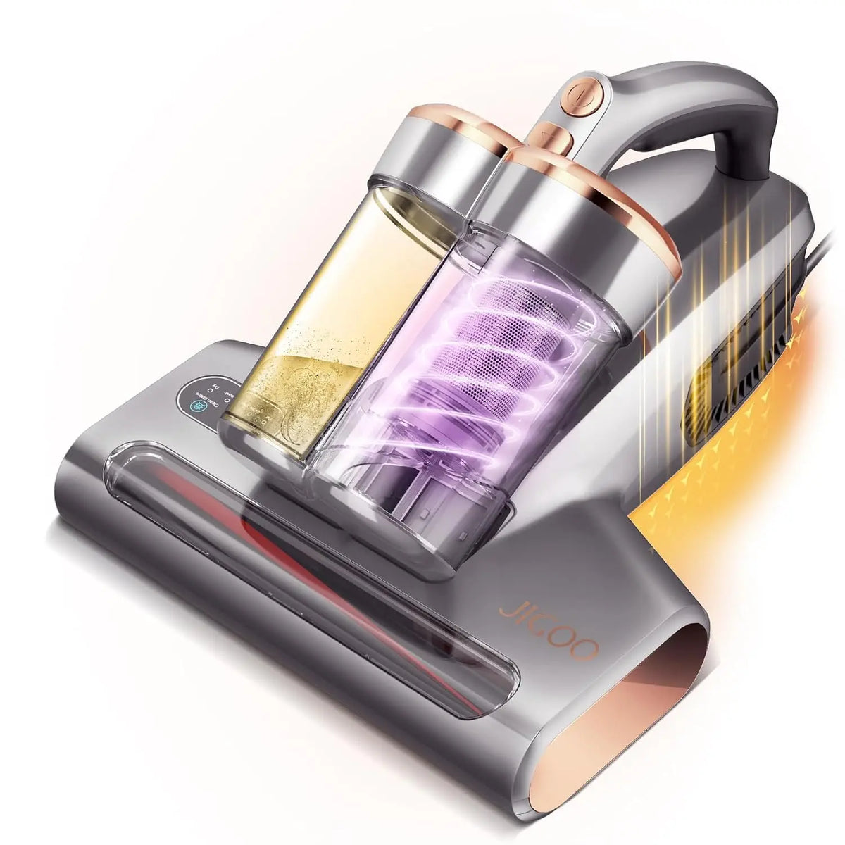 JIGOO S300 PRO Mattress Vacuum Cleaner with UV & Ultrasonic and High Heating - Anti-allergen Handheld Vacuum for Bed, Sofa