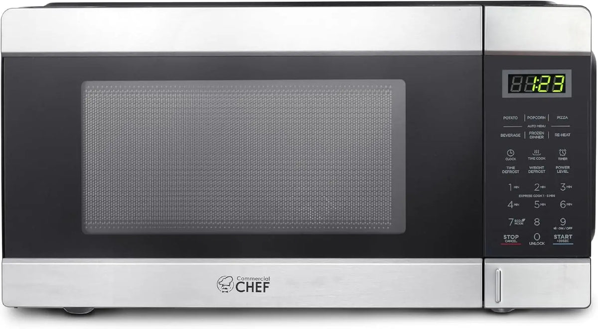 Commercial Chef 1.1 Cu. Ft. Countertop Microwave Oven - CHCM11100SSB