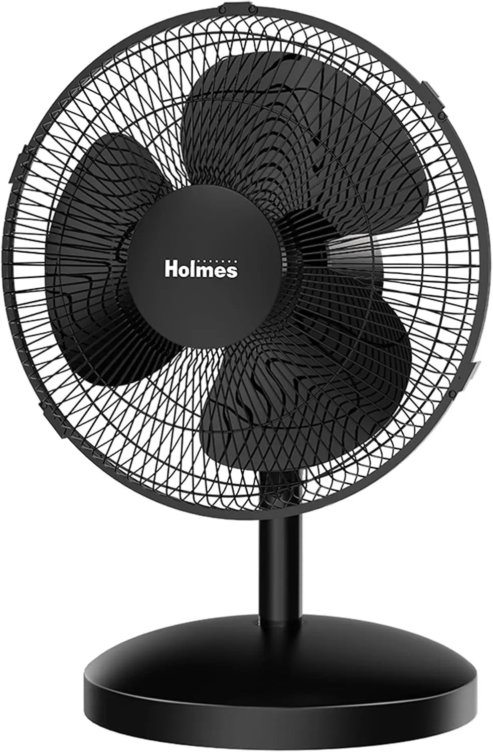Holmes 12 Inch Oscillating Table Fan 3-Speed Adjustable 15° Tilt Quiet