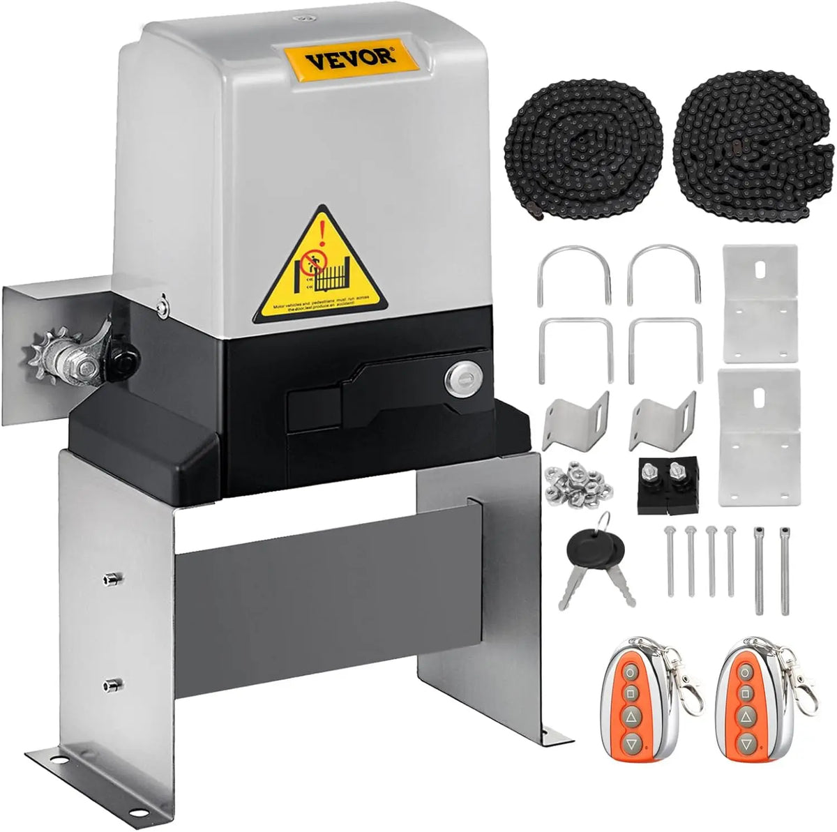 Happybuy Automatic Sliding Gate Opener - 3307 LBS with 2 Remote Controls