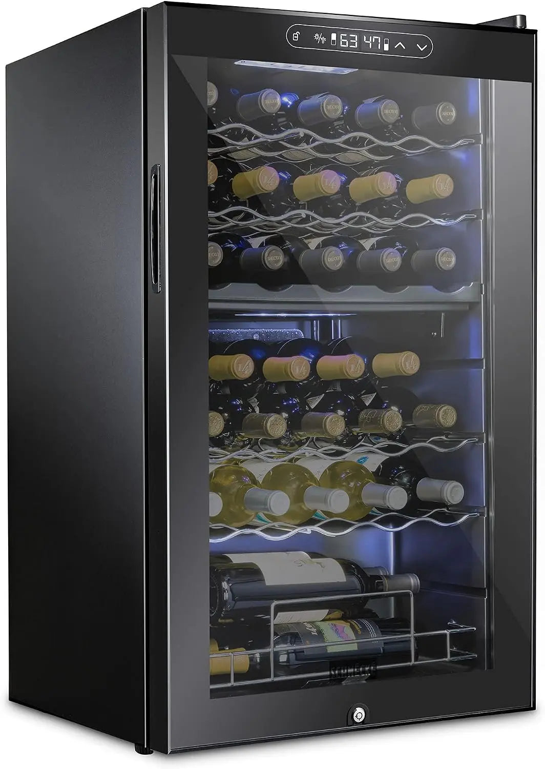 SCHMECKE - 33 Bottle Dual Zone Wine Cooler Refrigerator w/Lock