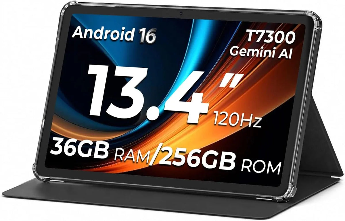 HNVHNV 13.4 Inch Android 16 Tablet with Gemini AI - T7300 Octa-Core