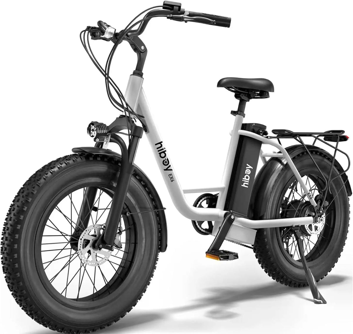Hiboy EX6 Electric Bike for Adults - 500W, 25 MPH, 48V, 20 Inch Fat Tire Ebike