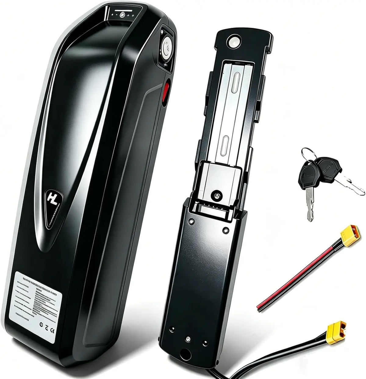 48V Ebike Battery - 20AH Lithium Battery Built-in 30A BMS for 200-1500W Electric Bicycles & E-Motorcycles, Includes Safe Lock, USB Output