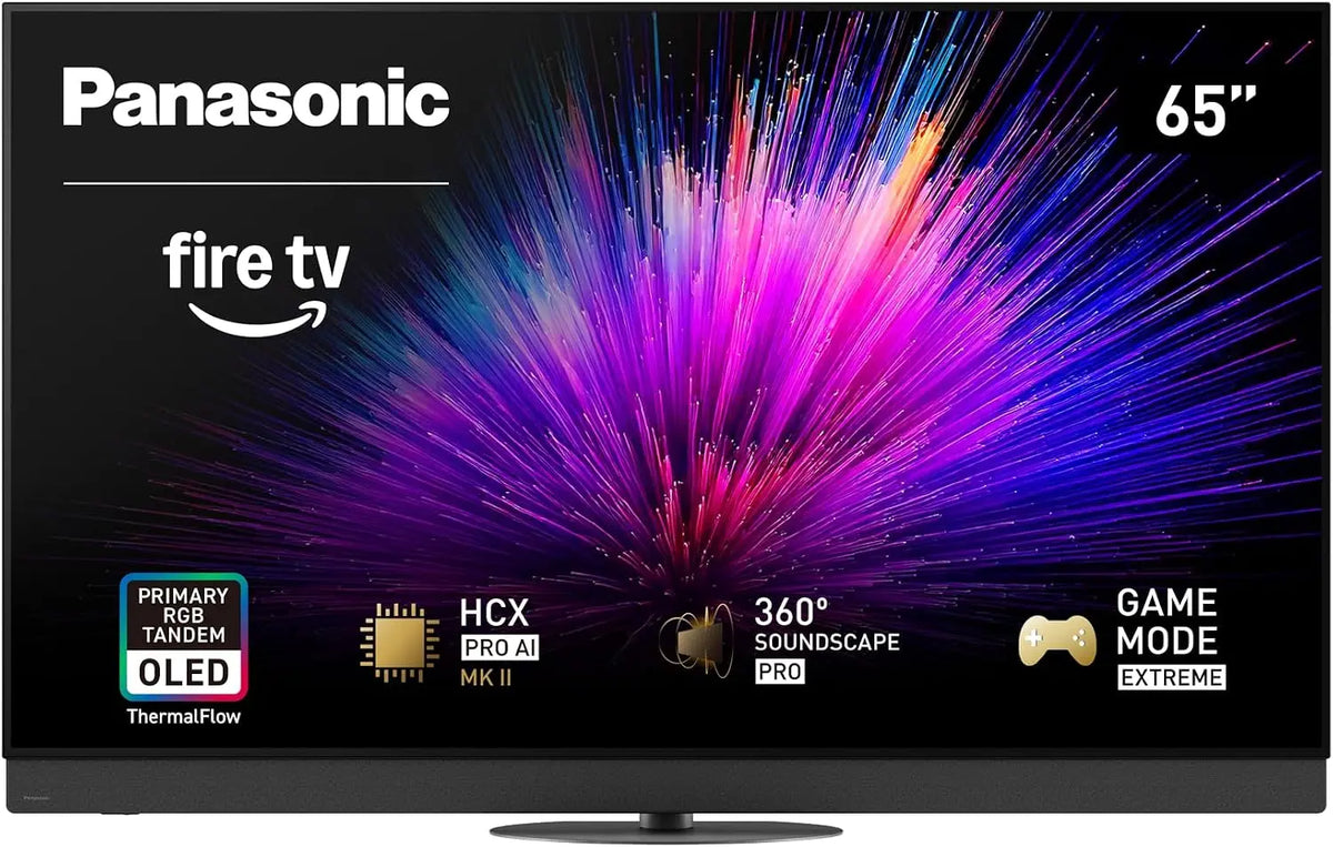 Panasonic Z95 Series - 2025 Model, 65-inch OLED 4K Ultra HD Smart Fire TV, HDR10+ Adaptive, Dolby Vision IQ, 360 Soundscape Pro, 65Z95BP