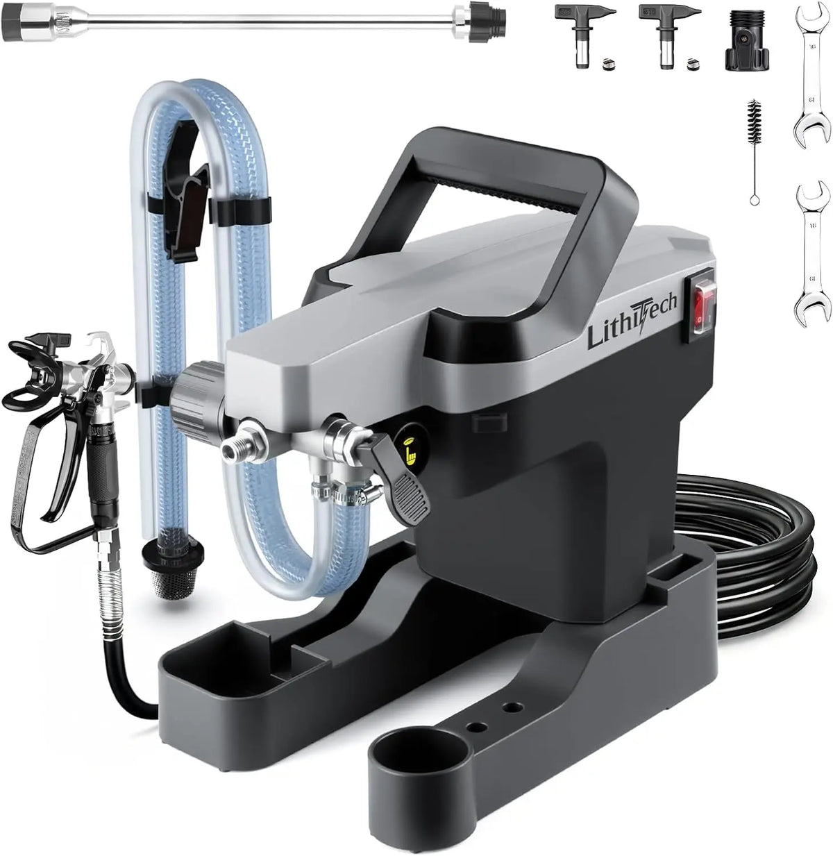 750W Airless Paint Sprayer Kit - Thinning-Free and Quick-Clean