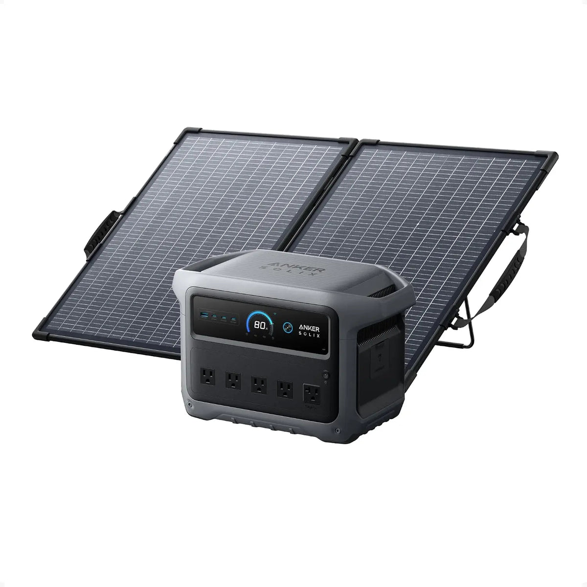 Anker SOLIX C1000 Gen 2 Portable Power Station - With 100W Solar Panel