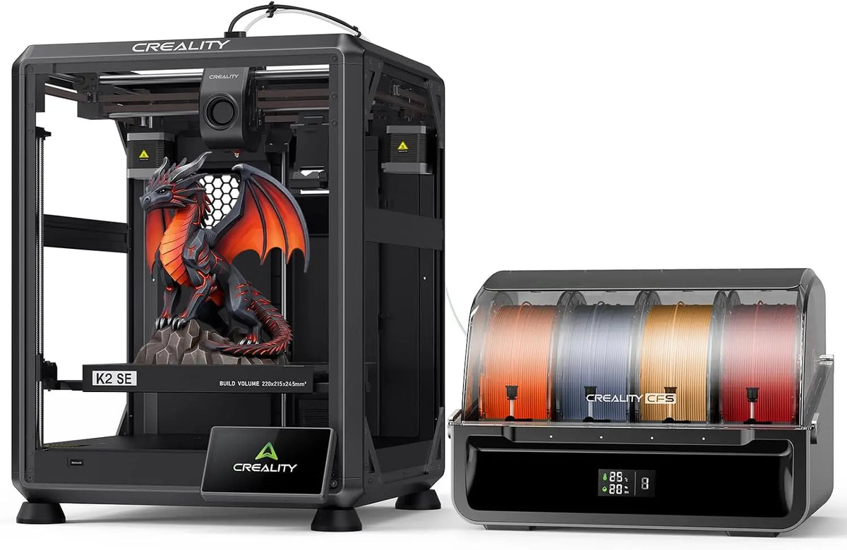 Creality K2 SE Combo 3D Printer - Support Multicolor Printing with CFS, 500mm/s High-Speed, Smart Auto Leveling, Solid Metal Build Frame