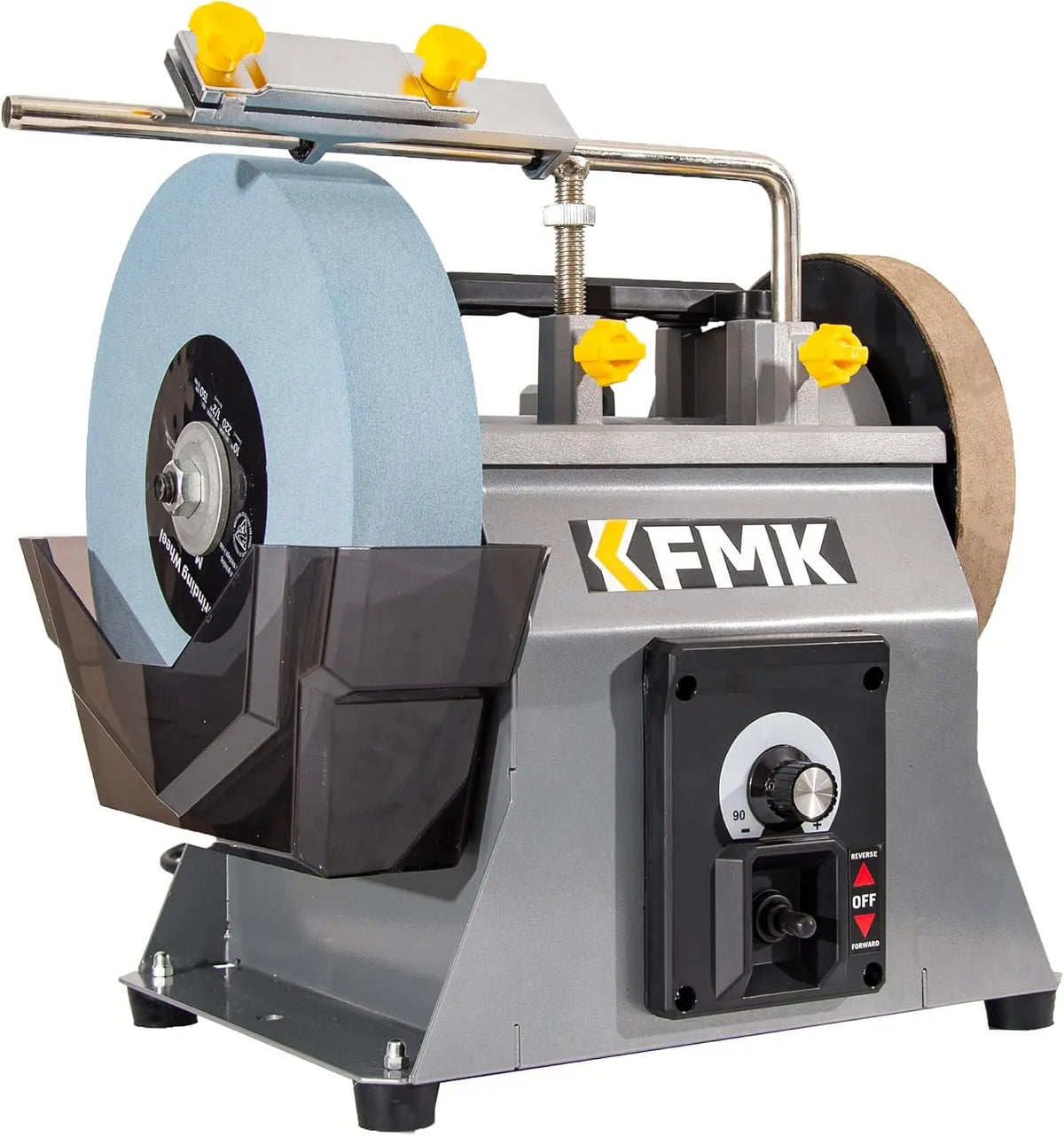 10 Inch Variable Speed Wet Sharpening System - 90-160RPM Wet Bench Grinder, Two Direction Water Cooled Wet/Dry Sharpening System for knife, Chisel