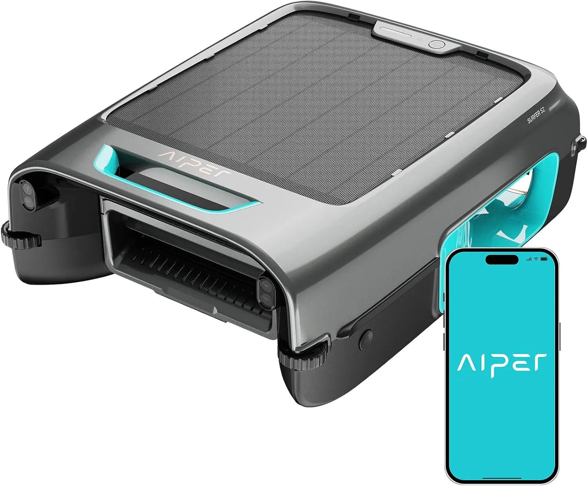 AIPER EcoSurfer S2 24/7 Solar Pool Skimmer Robot with App Support - Blue