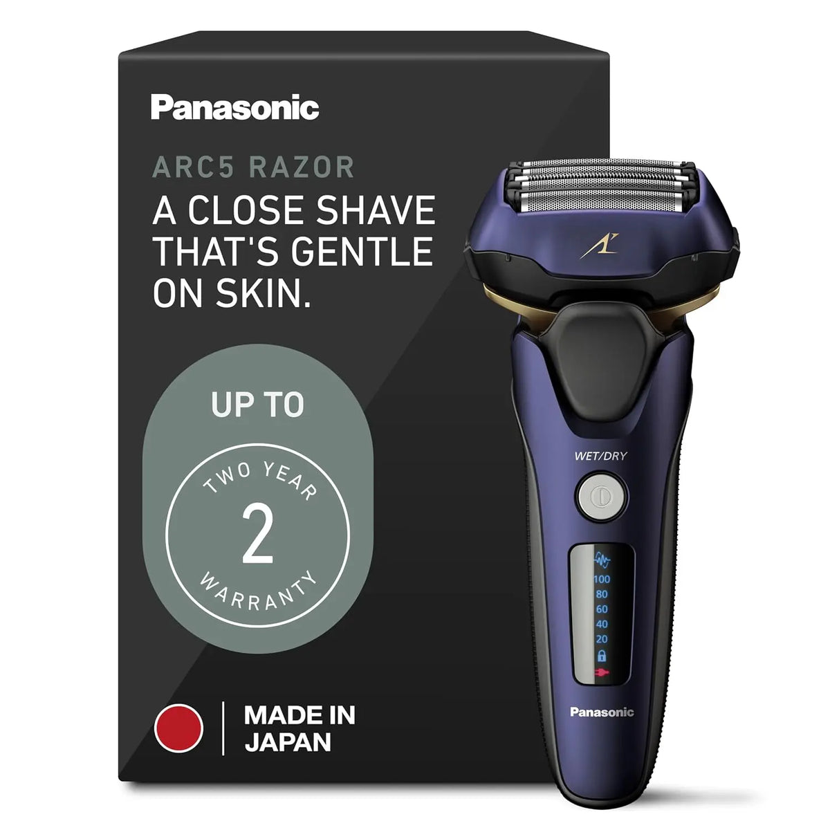 Panasonic ARC5 Electric Razor for Men - 5-Blade Wet Dry Electric Shaver