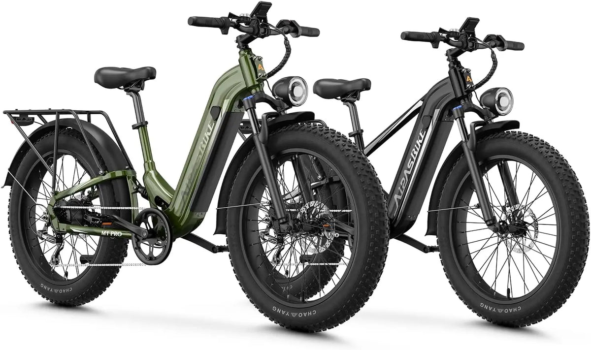 Aipas M1 Pro & M2 Pro Electric Bike for Adults - 1800W Peak, Dual Suspension