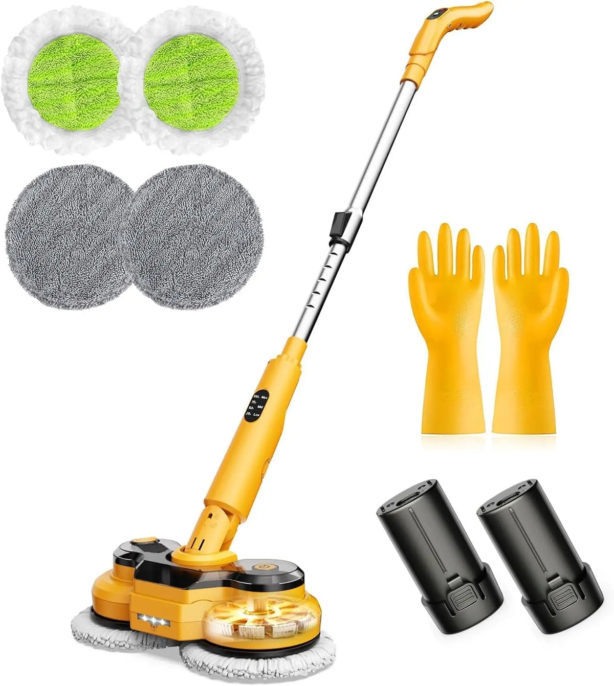 Electric Spin Mop - 5000mAh, 110-Min Runtime, 800RPM Cordless Power Mop