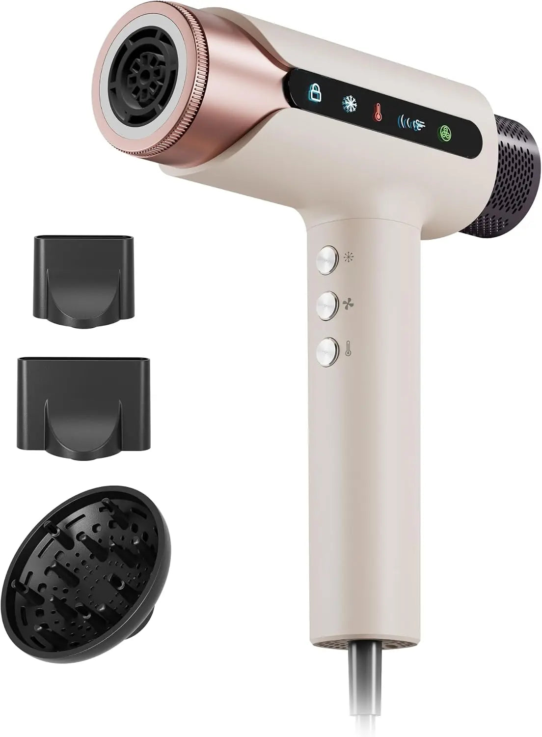 Pro Hair Dryer - High-Speed Ionic Blow Dryer with Diffuser, 1875W