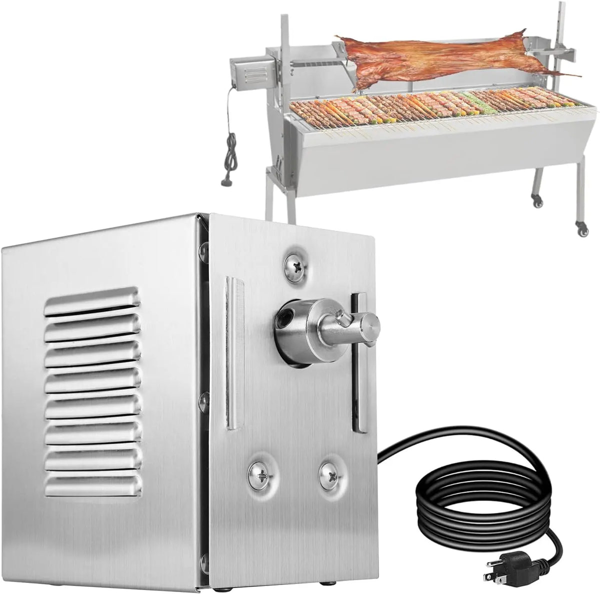 YJINGRUI 45W Grill Rotisserie Motor - 130-174lb/150-200kg High Torque, 110V