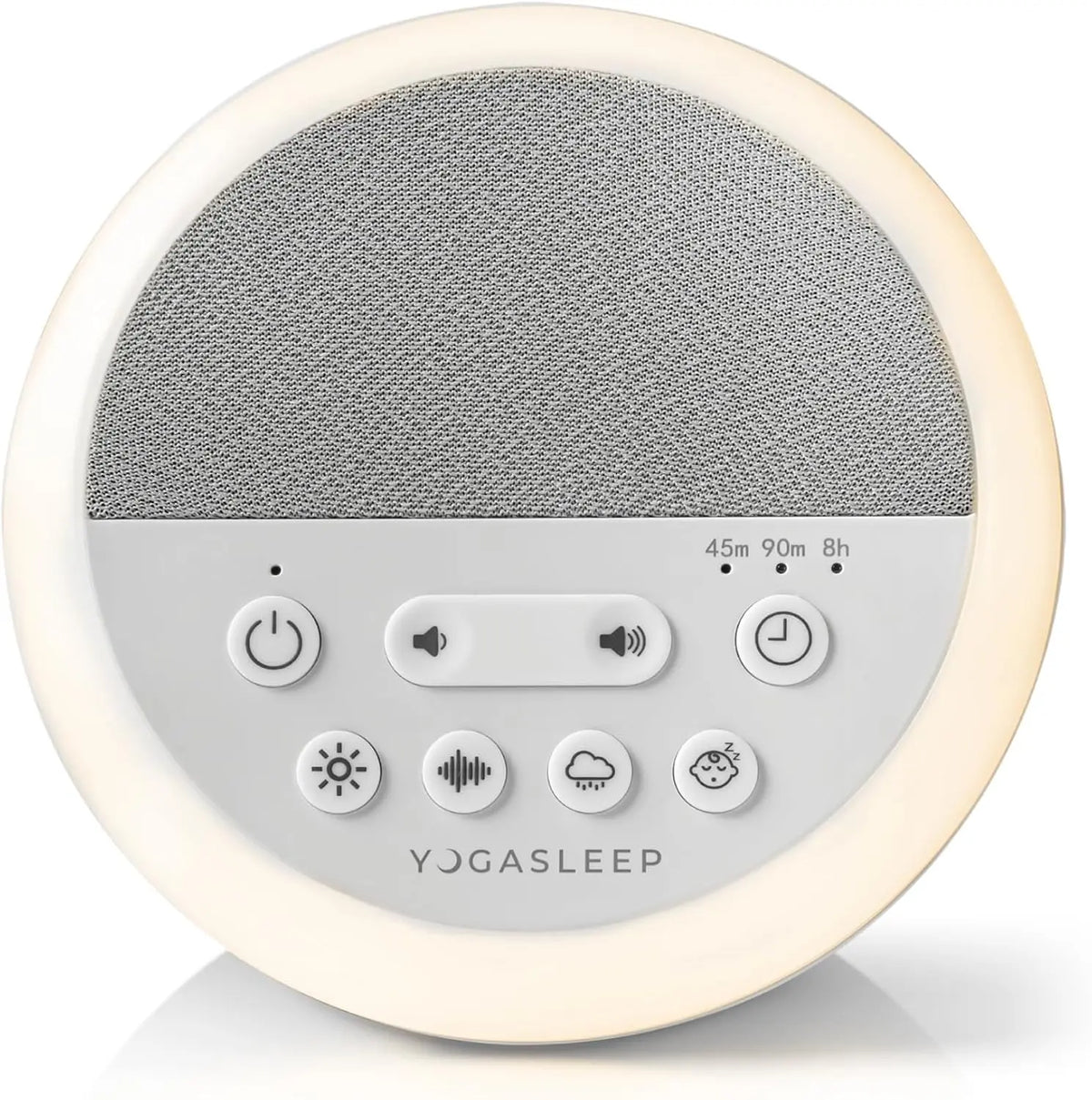 Yogasleep Nod White Noise Sound Machine - With Soft Night Light & Sleep Timer, 20 Sound Options Including Lullabies, Nature & Pink Noise