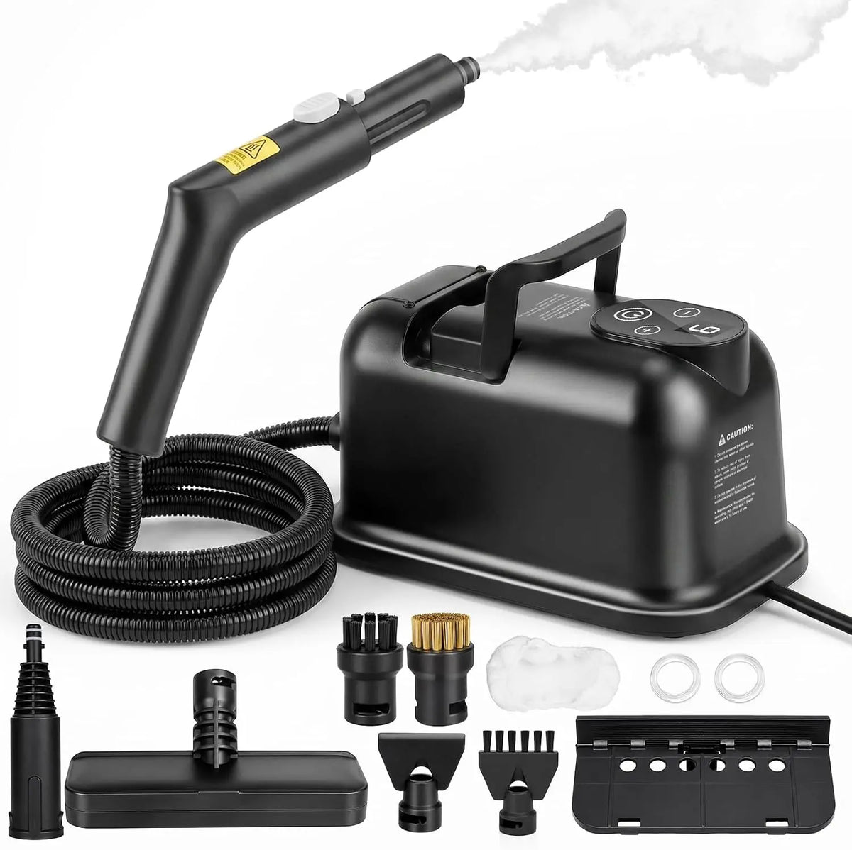 Handheld Steam Cleaner for Home - 9-Level Steam Control, Black