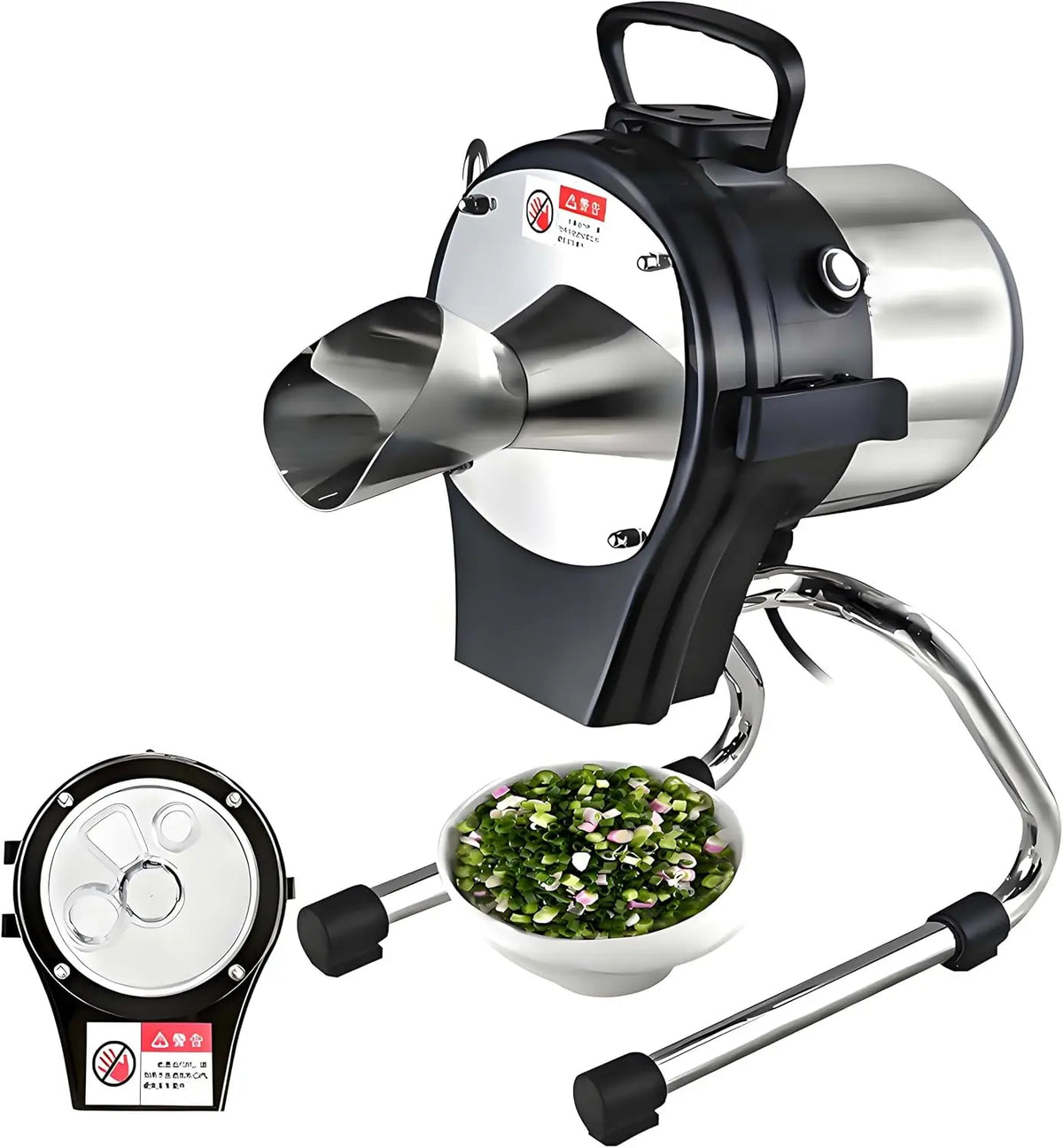 110W Electric Vegetable Cutter - 1-5mm Thickness, 6000BPM