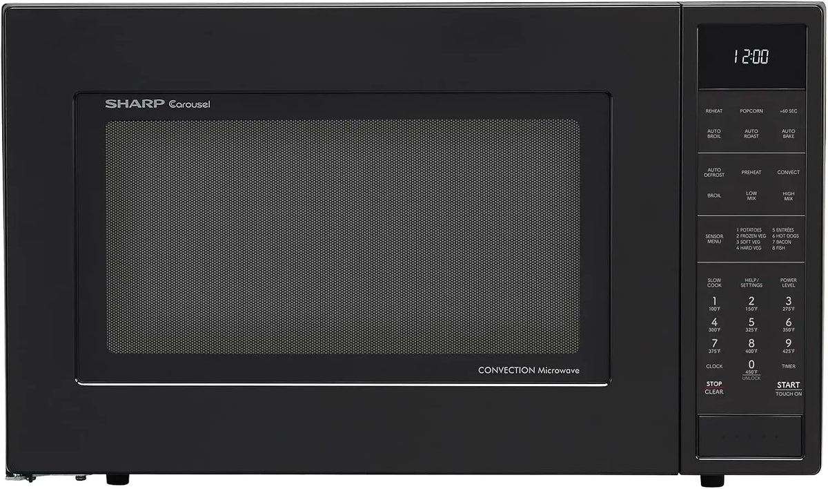 Sharp SMC1585KB - 1.5 Cu. Ft. Black Convection Countertop Microwave