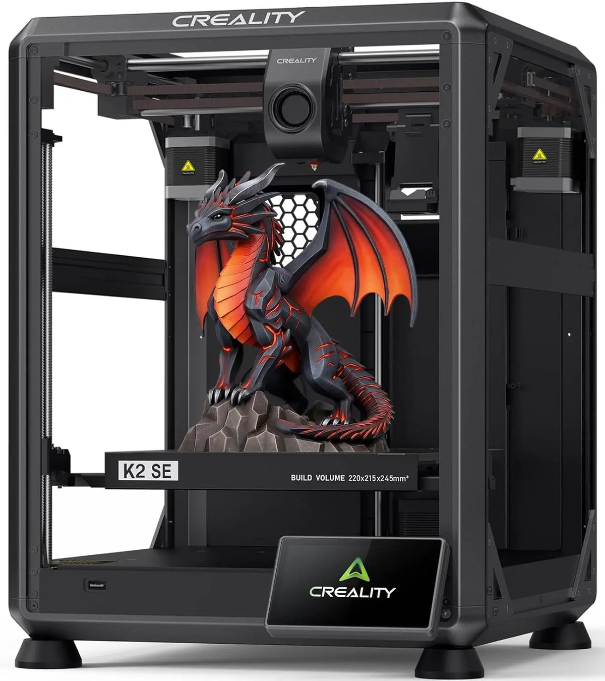 Creality K2 SE 3D Printer - 500mm/s High-Speed Printing, Support Multi Color 3D Printing Needs CFS, Solid Metal Build, Auto Leveling