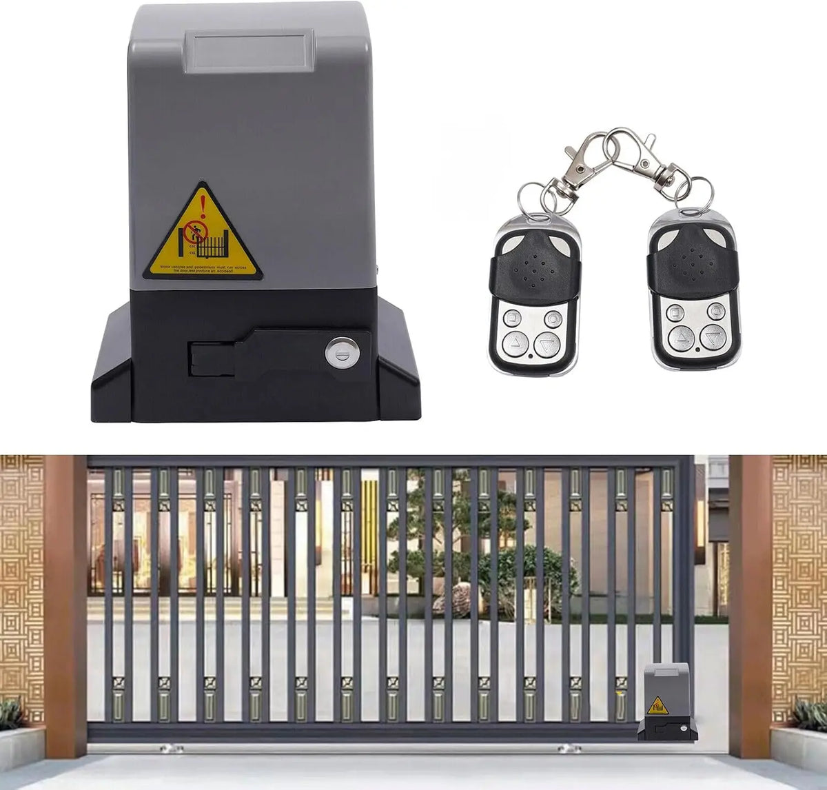 Automatic Sliding Gate Opener Kit - Complete Rolling Door Opening Hardware Kit