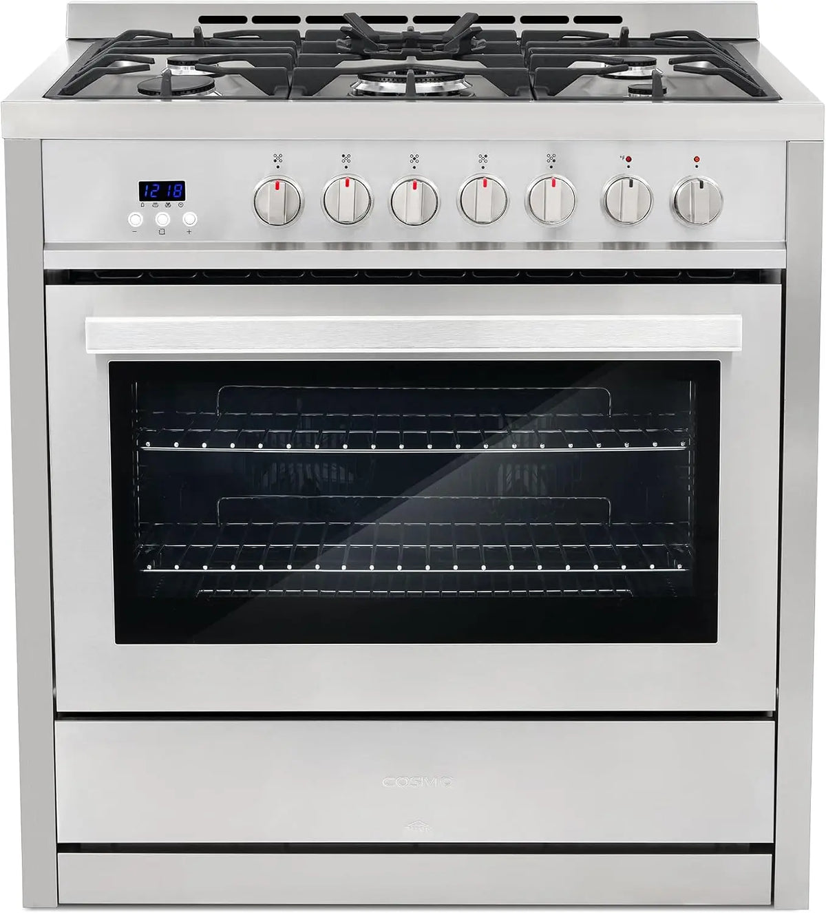 36 Inch Stellar Coll 4.4 Cu. Ft. 5 Burner Dual Fuel Range - Stainless Steel