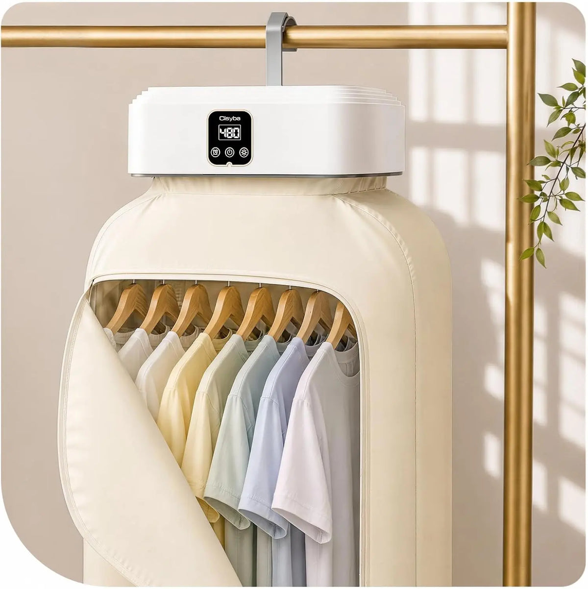 Portable Clothes Dryer - 600W Foldable Mini Dryer with 8 Timer Settings