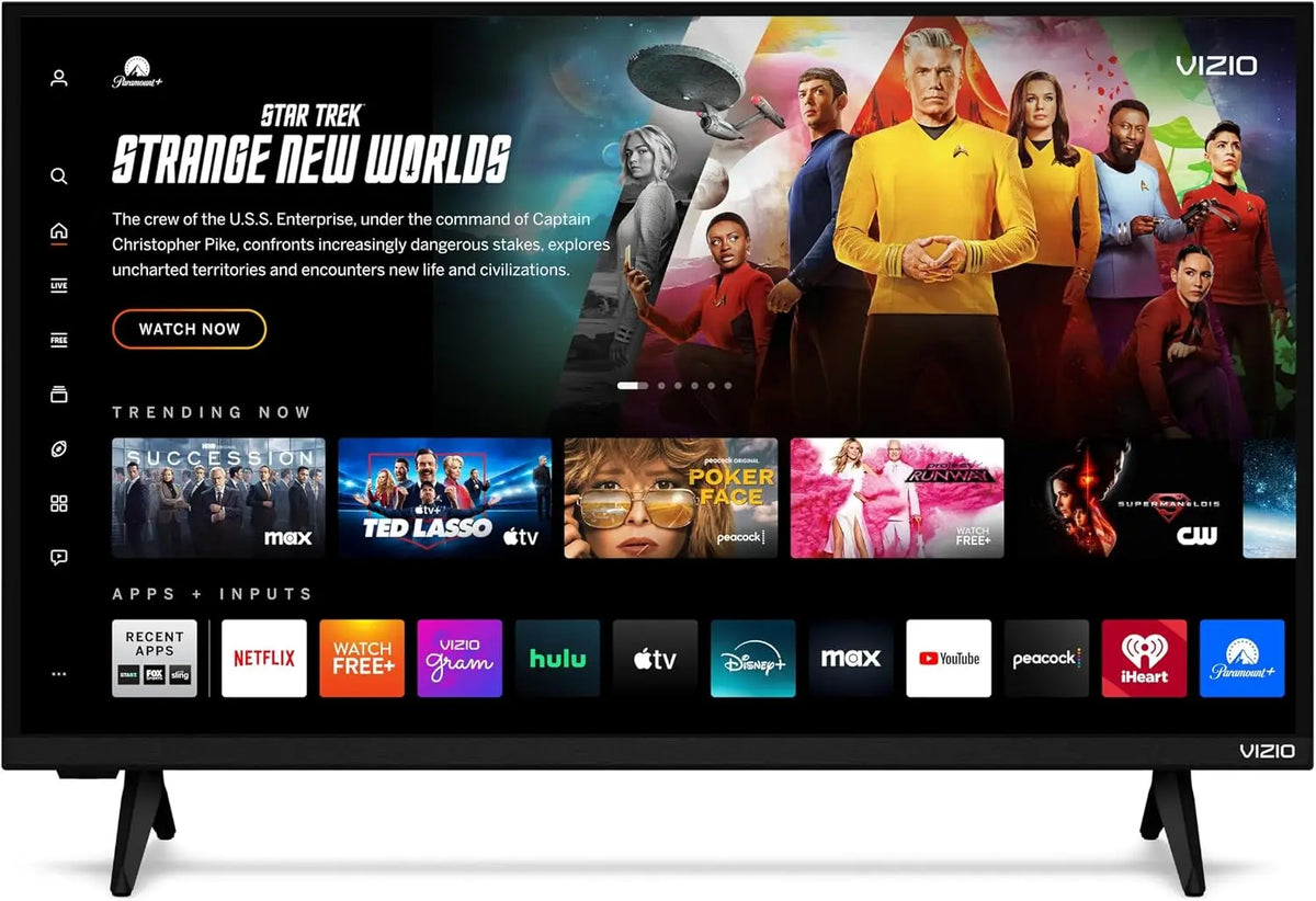 VIZIO 32-inch Full HD 1080p Smart TV with DTS Virtual: X - Alexa Compatibility, Google Cast Built-in, Bluetooth Headphone Capable, VFD32M-08 New