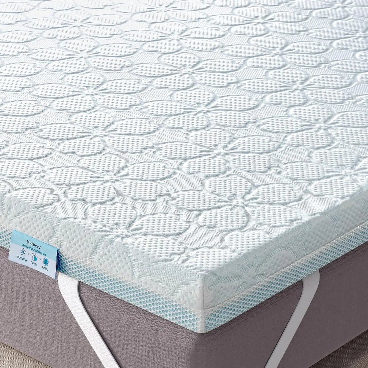 BedStory Cooling Memory Foam Mattress Topper Queen Size - 4 Inch Bed Toppers