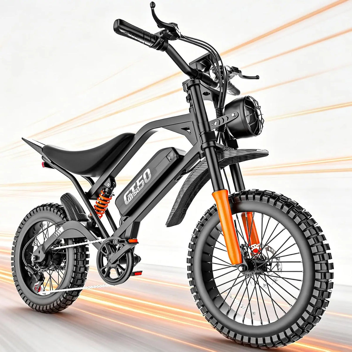 Misodo Electric Bike for Adults - 2500W Motor, 38Mph, 55 Miles Long Range, 48V 15AH Battery, Electric Fat Tire Dirt Bike, 7-Speed, Dual Suspension