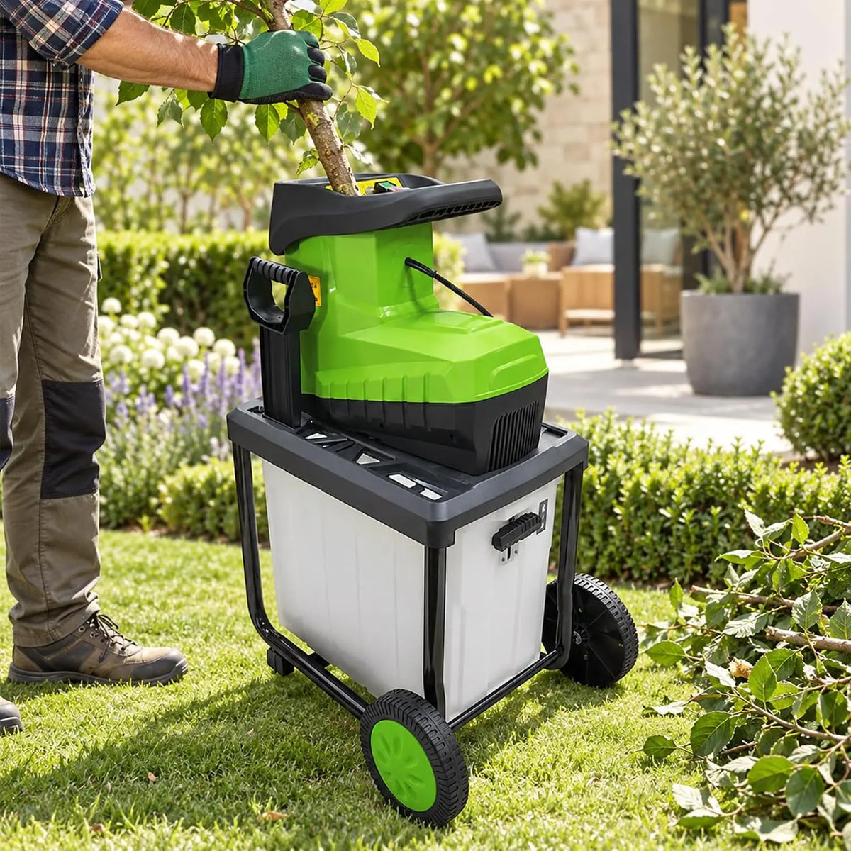 Electric Tree Branch Shredder 2800W - With Reverse Function