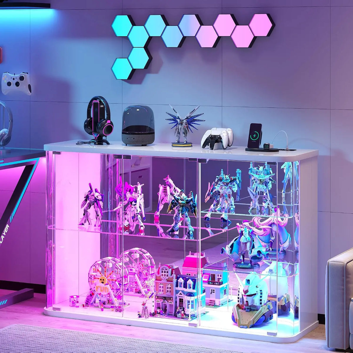 Dystler LED Display Cabinet - With Glass Doors
