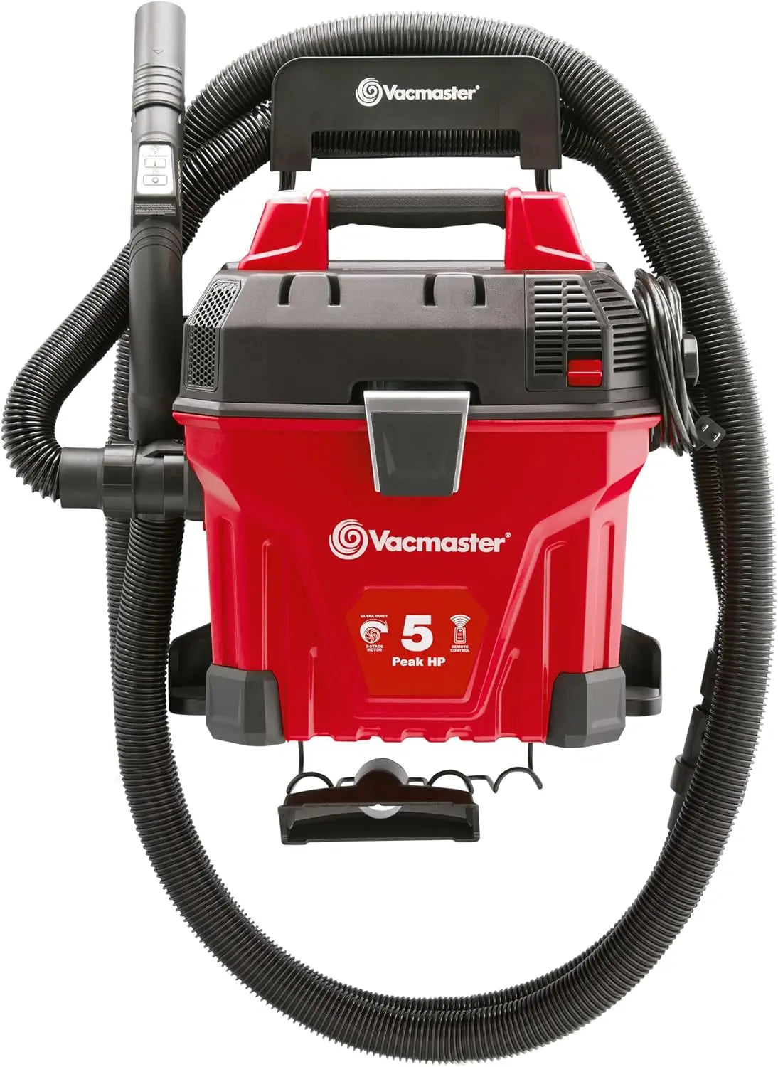 Vacmaster VWMB508 1101 5-Gal 5 PHP Remote Control Wall Mount Wet/Dry Vacuum